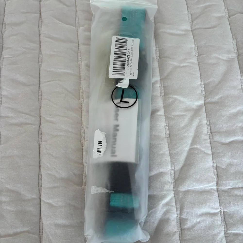NWT AirTag Dog Collar, IP68 Waterproof Air Tag Holder, Reflective, teal color - Picture 4 of 8
